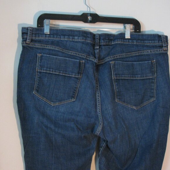 Old Navy The Sweetheart Jeans Plus Size 18 Wide Flare Leg Stretch Blue Denim - Picture 6 of 7